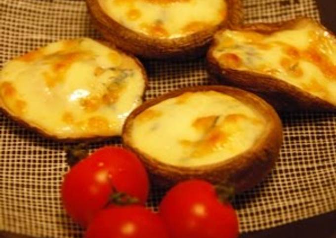 Recipe of Mario Batali 5 Minute Side Dish! Shiitake and Blue Cheese