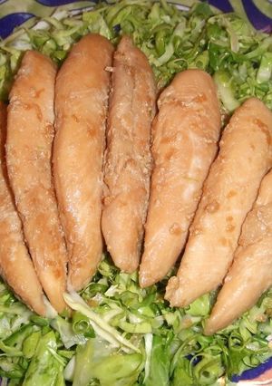 A picture of Chicken Tenders Garlic & Soy Sauce Fry.