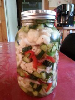 A picture of Ice Box Pickles.