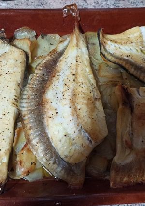 Una foto de Rodaballo al horno
