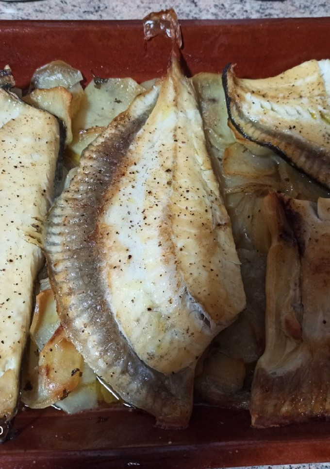 Una foto de Rodaballo al horno