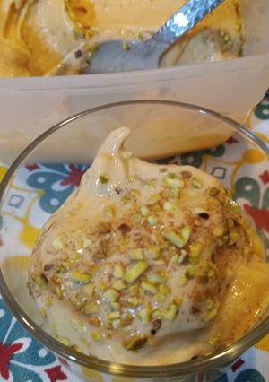 Foto di Gelato di albicocche e banane