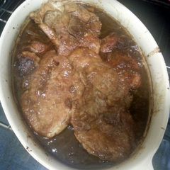 A picture of Oven Baked Pork Chops.
