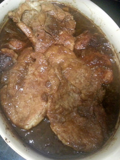A picture of Oven Baked Pork Chops.