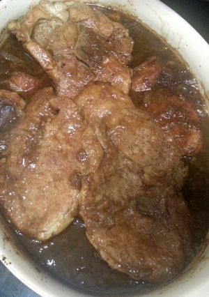 A picture of Oven Baked Pork Chops.