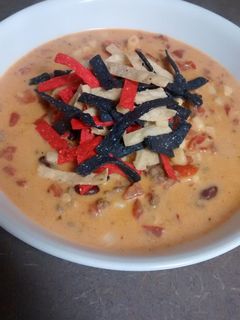 A picture of Cream Cheese Taco Soup.