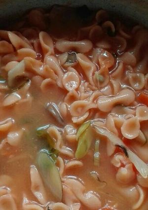Una foto de Sopa aguada con verduras