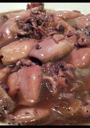 A picture of AMIEs SQUID ADOBO.