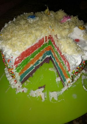 Foto resep Rainbow cake