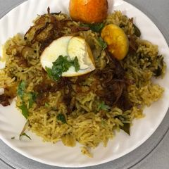 A picture of Southern Style Egg Biryani.