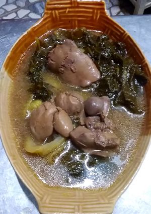 รูปของ ตับไก่ต้มผักกาดดอง