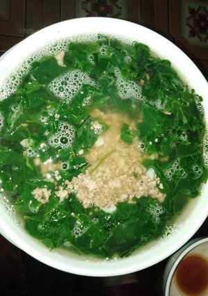 Hình của món Canh rau ngót thịt băm.