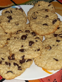 Una foto de Galletitas de avena y chips de chocolate express