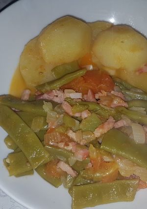 Una foto de Judía verde en sofrito