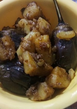 A picture of Masala baingan.