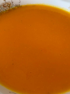 Una foto de Crema de Zanahoria Vegana