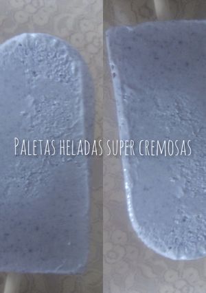 Una foto de Paletas cremosas heladas