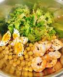 Salad tôm - đậu gà
