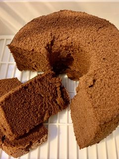 巧克力戚風蛋糕 的食譜成品照片