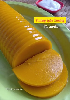 Foto resep Puding Labu Kuning Vla Santan untuk MPASI usia 12 bulan >