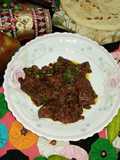 Spicy fry Kaleji mix in cooker