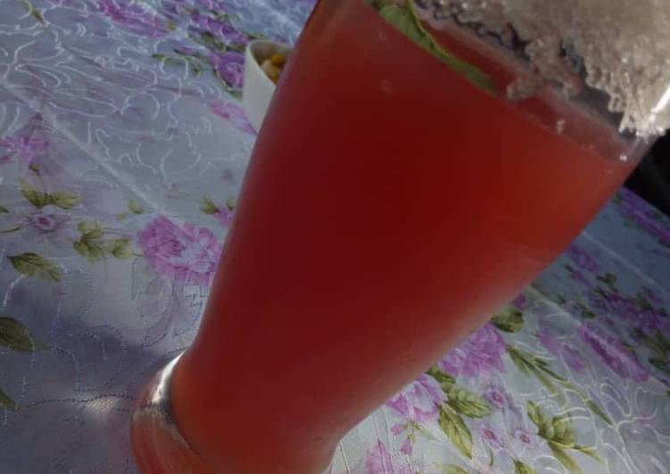 Simple Way to Make Homemade Watermelon lemonade