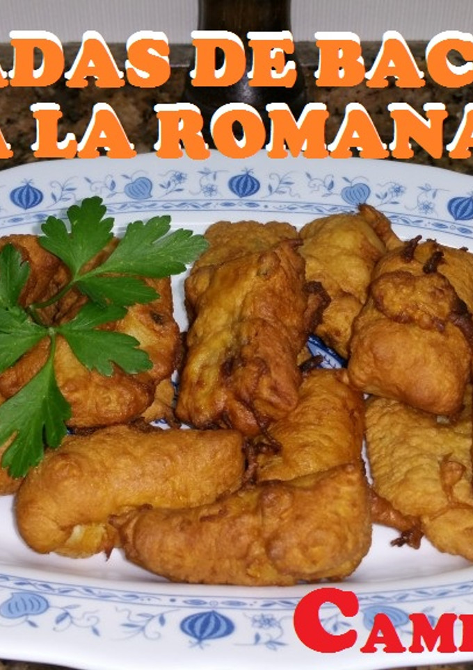 Una foto de Tajadas de bacalao a la romana
