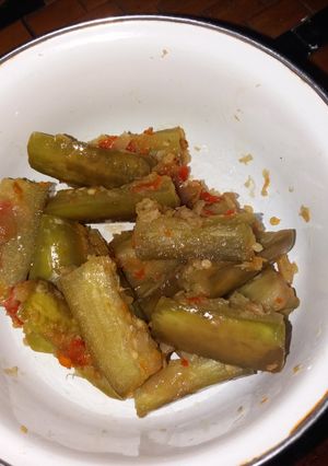 Foto resep Sambel terong hijau