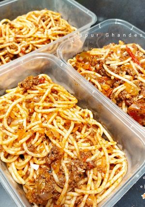 Foto resep Spaghetti Bolognese | Resep Spagetti Merah Maknyus