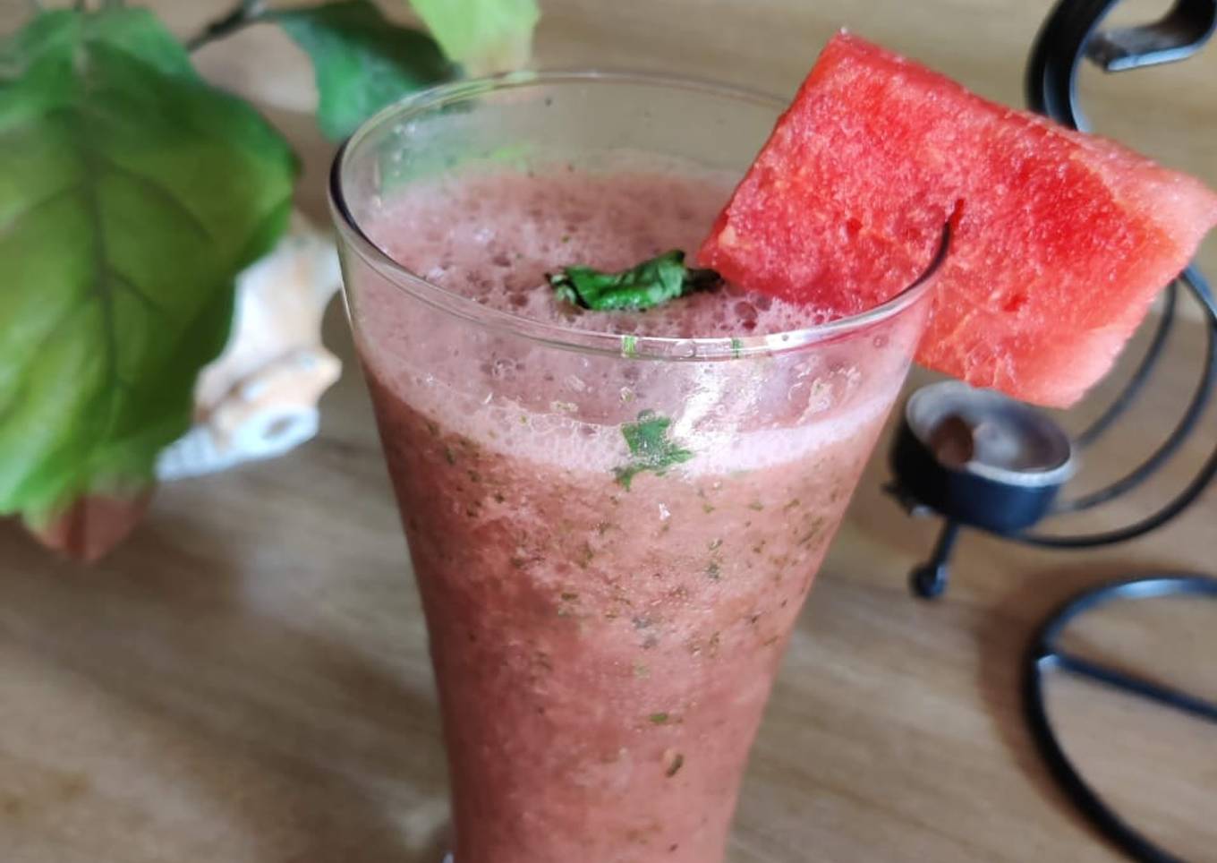 Watermelon mint summer drink