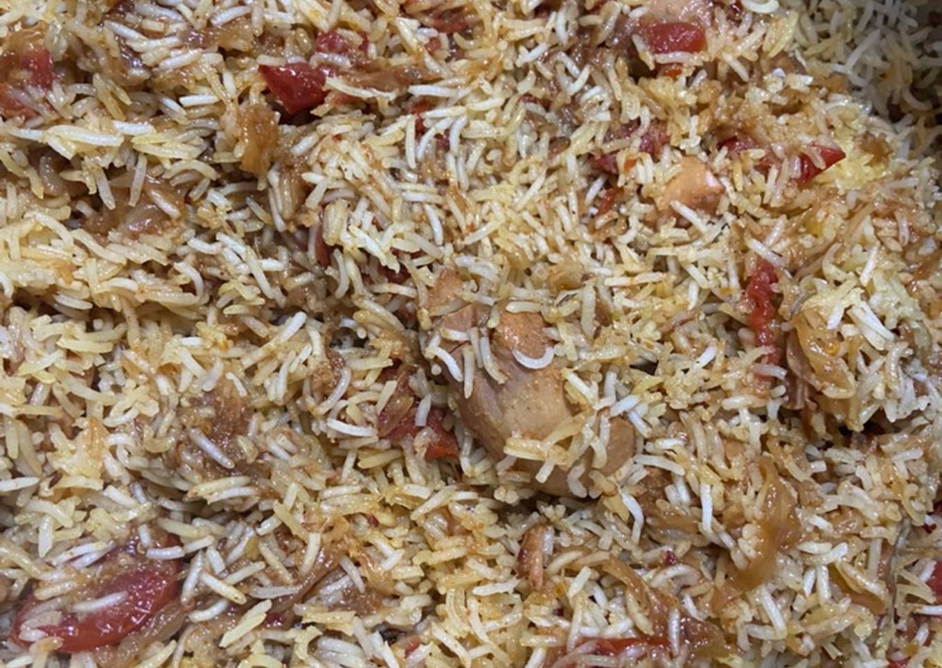 Dhuwan chicken biryani