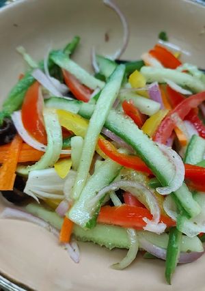 A picture of Rainbow Salad in my style.