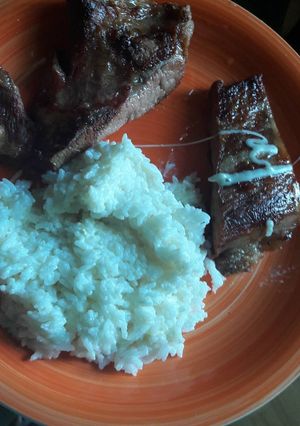 Una foto de Matambrito tiernizado con arroz cremoso. Facilísimo🤗