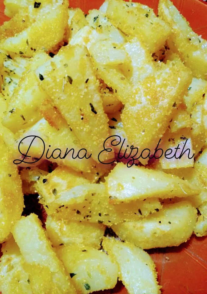 Una foto de Papas al horno bien crocantes.👩🏼‍🍳☺️