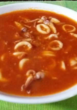 Foto resep Cumi saos padang