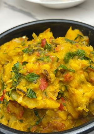 A picture of Asaro porridge yam.