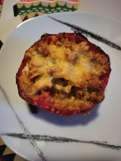 Una foto de Pimientos rellenos de quinoa a mi manera