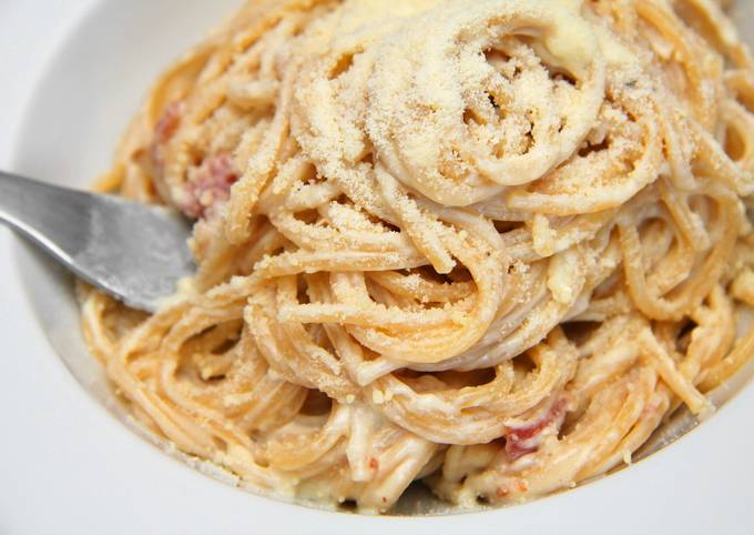 Carbonara spagetti recept foto