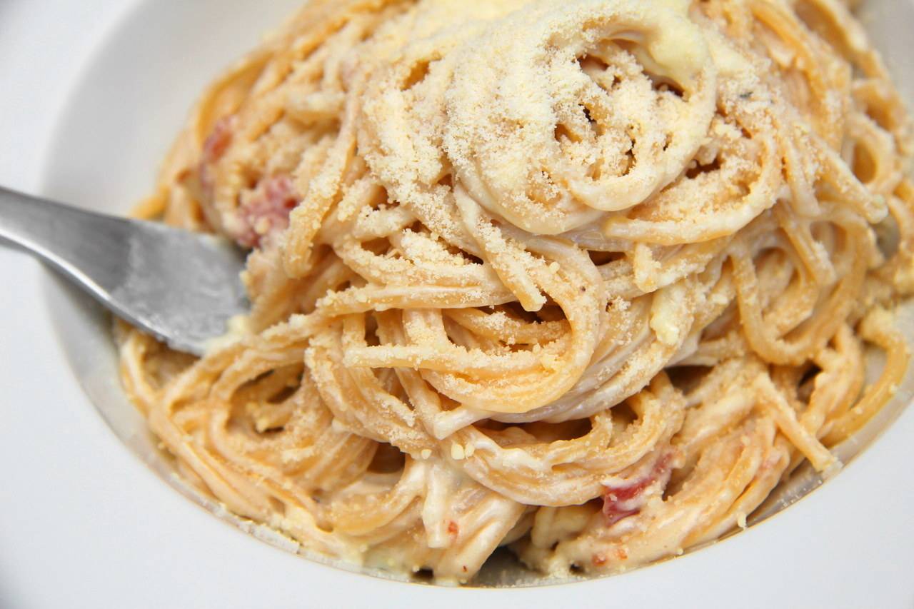 Carbonara spagetti recept recept fotó