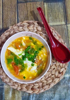 Foto resep Tan Hua Tang (Sup Telur Tomat)
