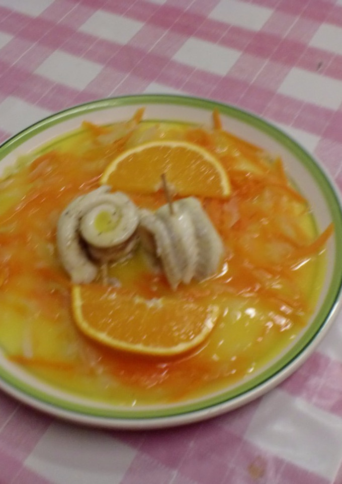 Una foto de Propietas de lenguado con salsa de cítricos