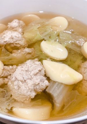 รูปของ ต้มจืดอกไก่สับกับเต้าหู้ไข่ ง่ายมากๆ