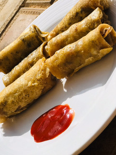 A picture of Vegetable Spring Rolls.