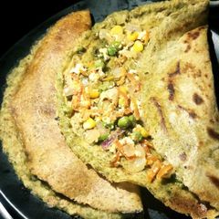 A picture of Whole moong chilla.