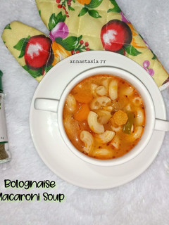 Foto resep Bolognaise Macaroni Soup ala Chef Desi