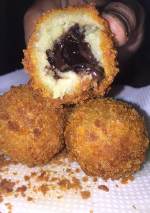Foto resep Bola ubi crispy coklat lumer