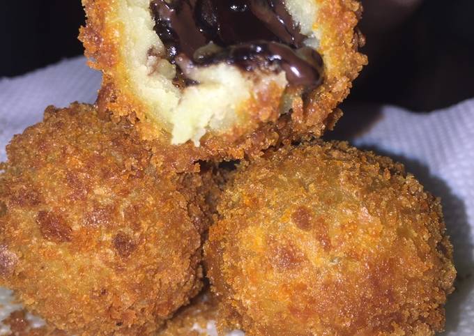 Bola ubi crispy coklat lumer