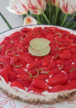 Une photo de Cheesecake aux fraises