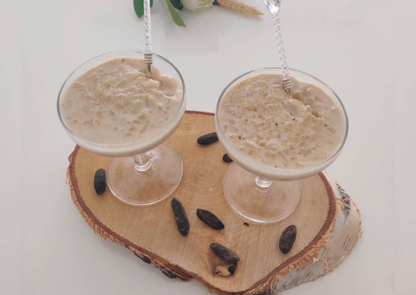 Riz au lait crémeux à la fève tonka