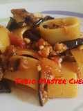 Calamarata con Ragú di Persico e Melanzane Grigliate